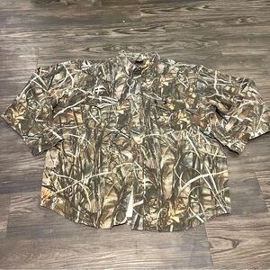 [Plus Size] Men’s Spartan Outdoor Longsleeve Camoflauge Realtree Shirt size 2XL